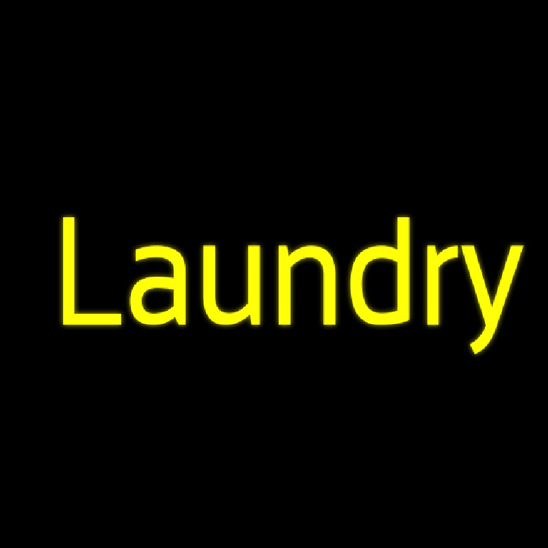 Yellow Laundry Neon Skilt