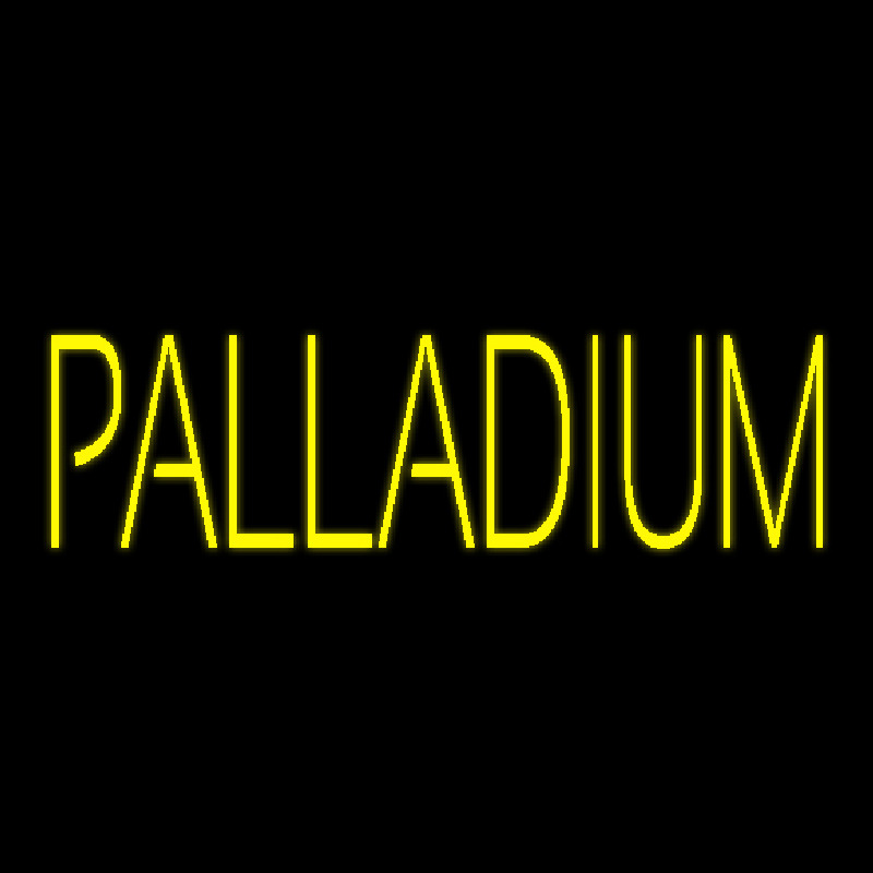 Yellow Palladium Neon Skilt