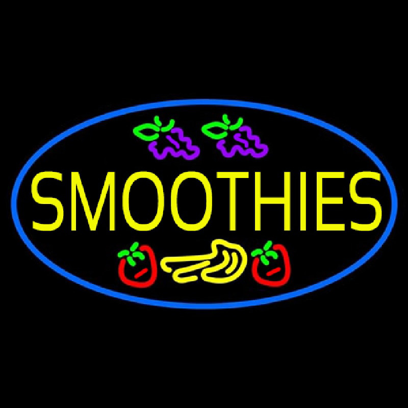 Yellow Smoothies Neon Skilt