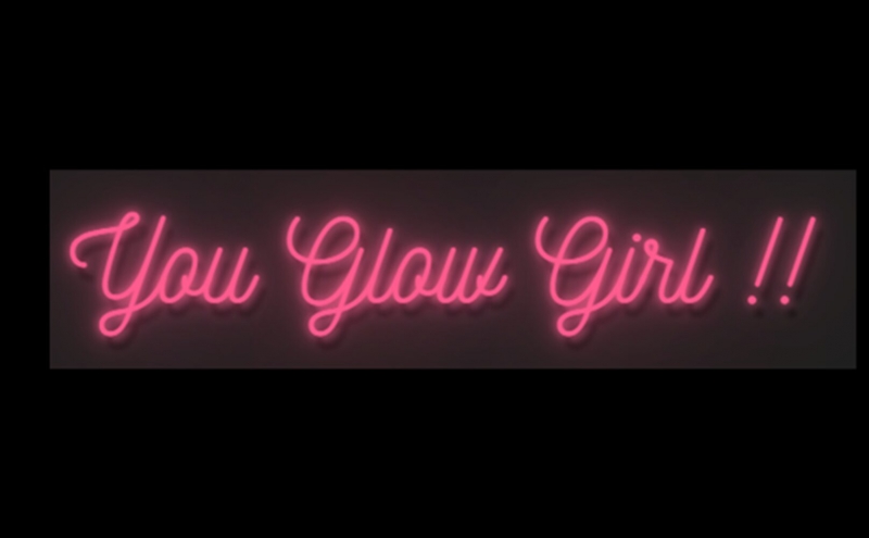You Glow Girl Neon Skilt