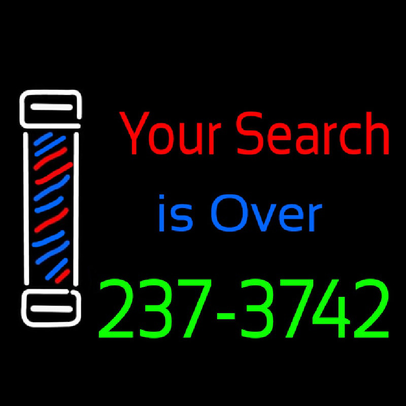 Your Search Is Over Neon Skilt