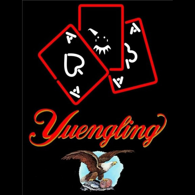 Yuengling Ace And Poker Beer Sign Neon Skilt