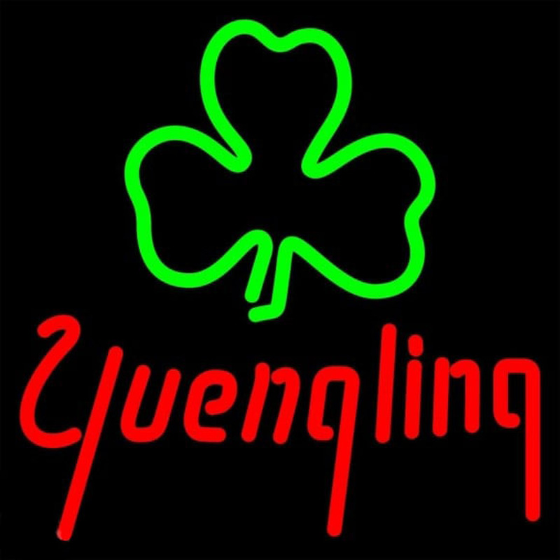 Yuengling Green Clover Beer Sign Neon Skilt