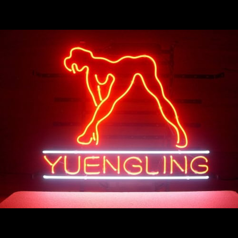 Yuengling Live Nudes Girl Neon Skilt