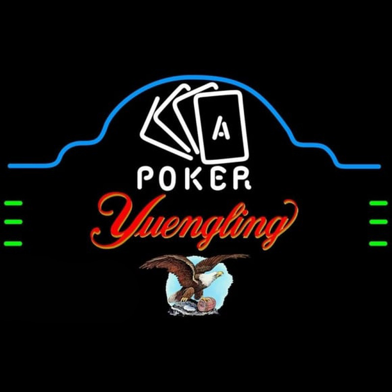 Yuengling Poker Ace Cards Beer Sign Neon Skilt