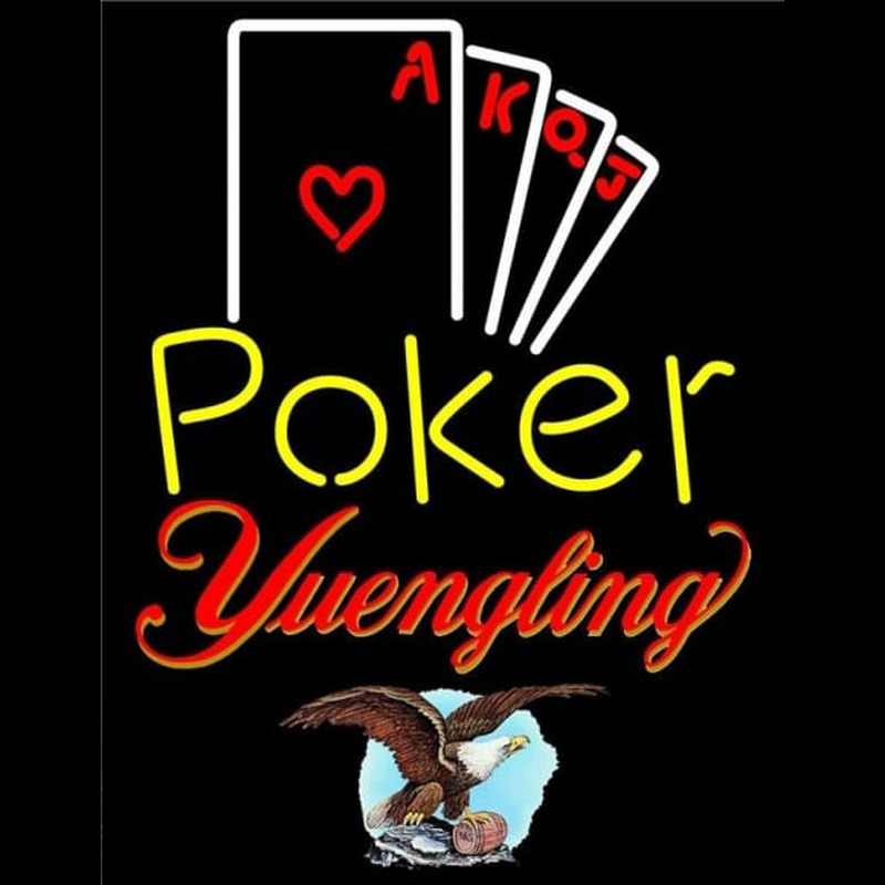 Yuengling Poker Ace Series Beer Sign Neon Skilt