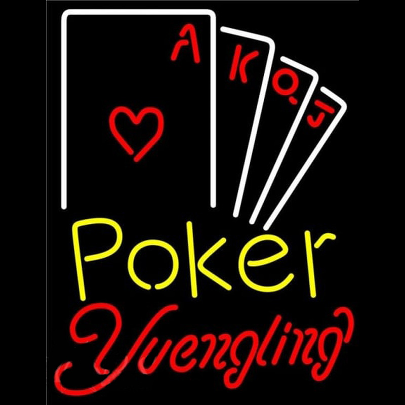 Yuengling Poker Ace Series Beer Sign Neon Skilt