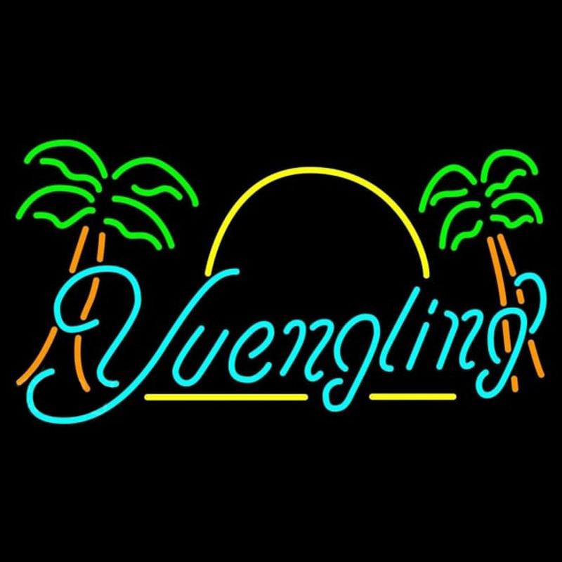 Yuengling Sun Palm Trees Beer Sign Neon Skilt