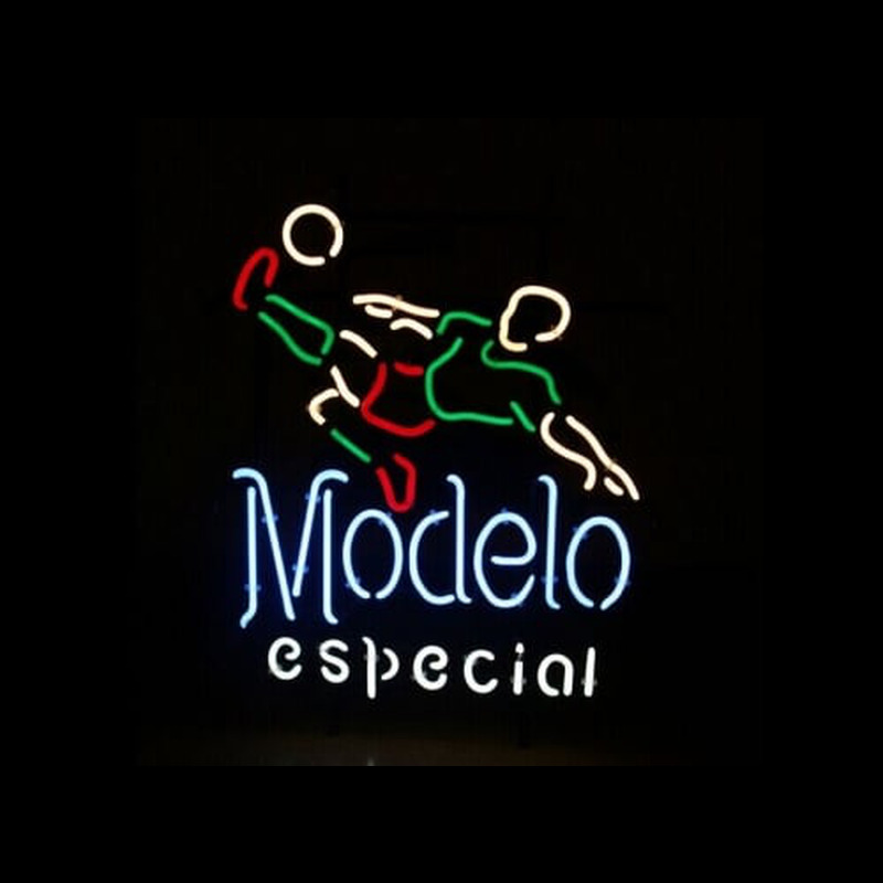modelo especial mexico soccer player Neon Skilt