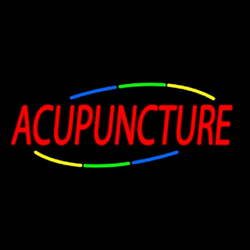 Deco Style Acupuncture Neon Skilt