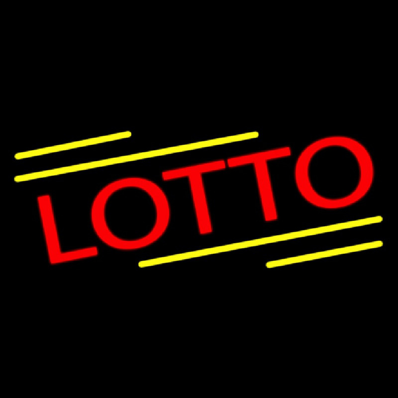 Red Lotto Neon Skilt