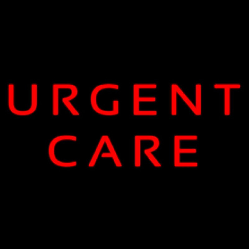 Red Urgent Care Neon Skilt