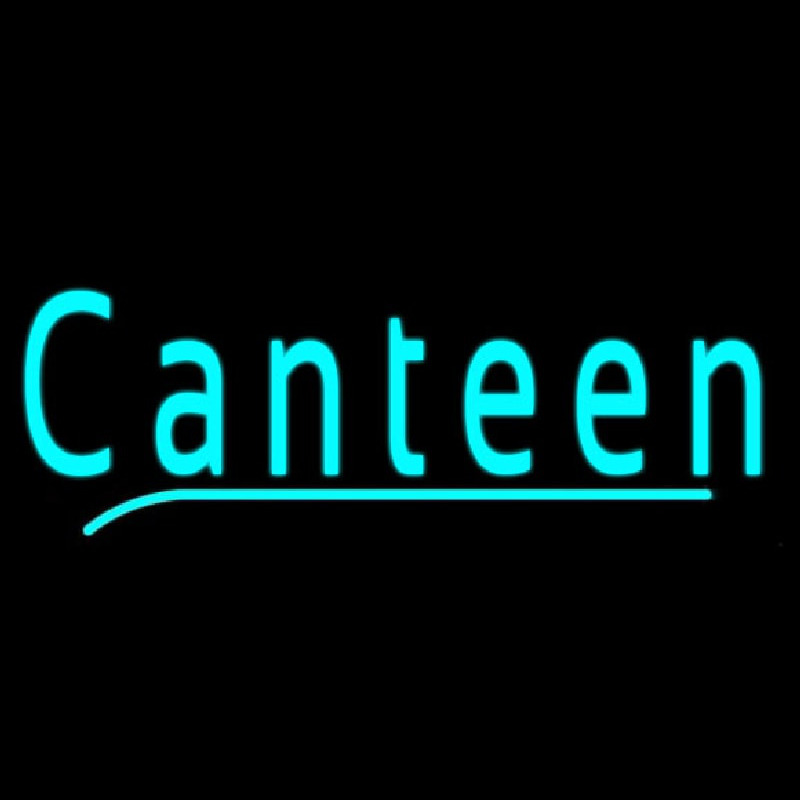 Cursive Canteen Neon Skilt