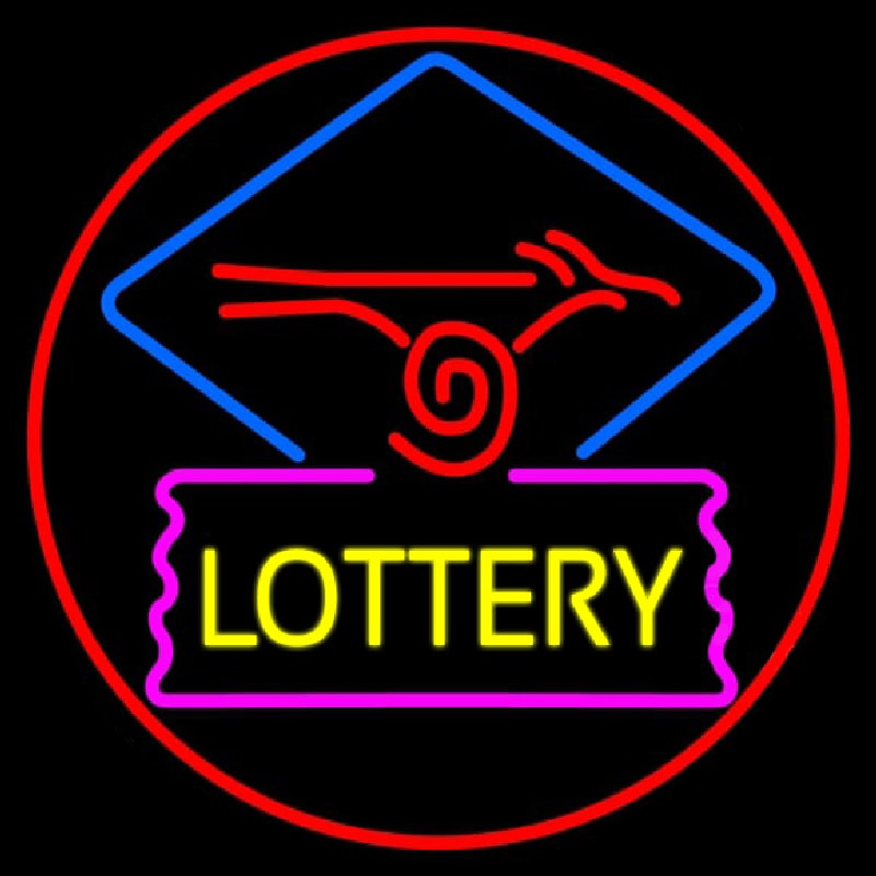 Lottery Logo Neon Skilt