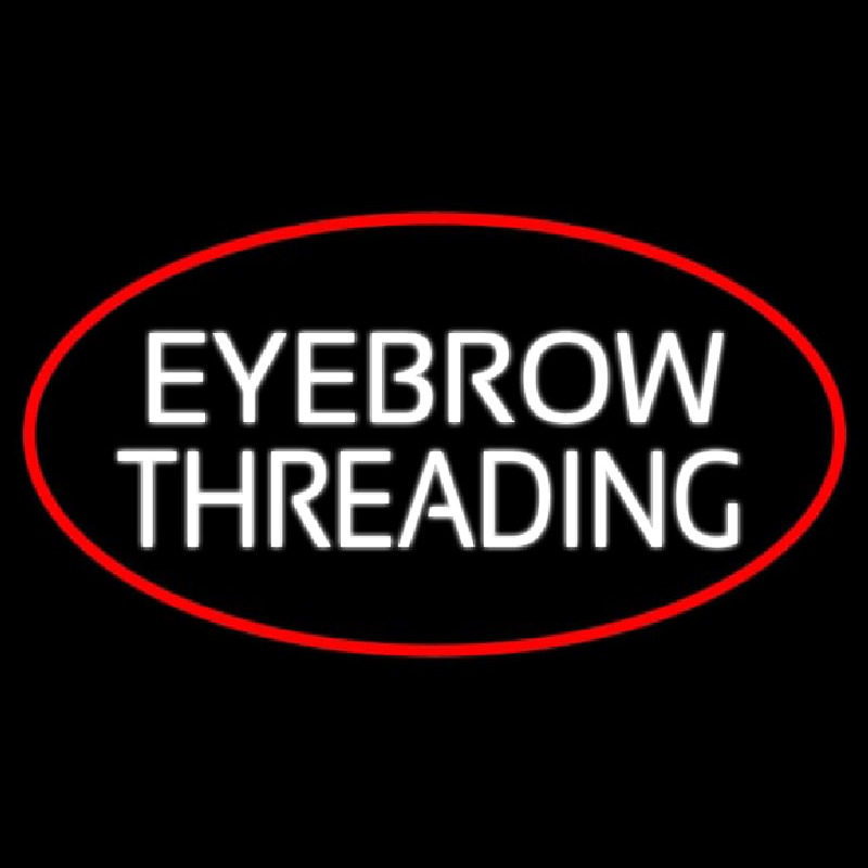 Eyebrow Threading Neon Skilt