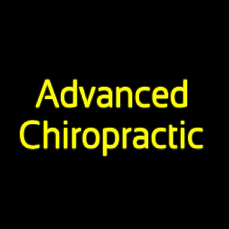 Advanced Chiropractic Neon Skilt
