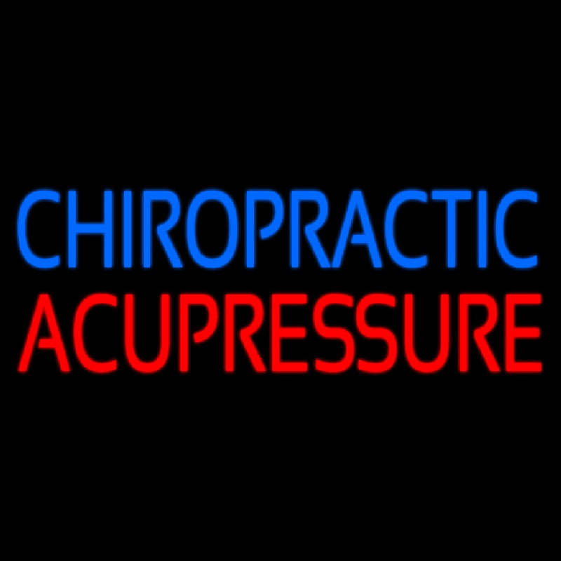 Chiropractic And Acupuncture Neon Skilt
