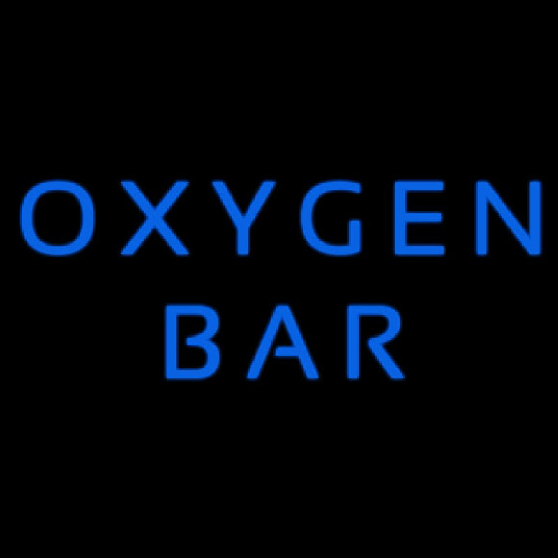 Blue O ygen Bar Neon Skilt