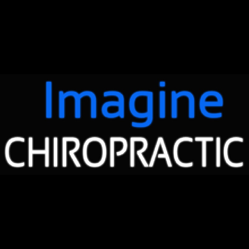Imagine Chiropractic Neon Skilt