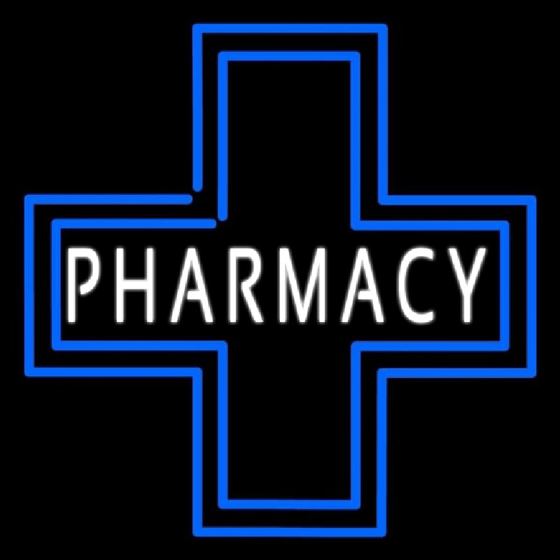 Pharmacy Inside Plus Logo Neon Skilt