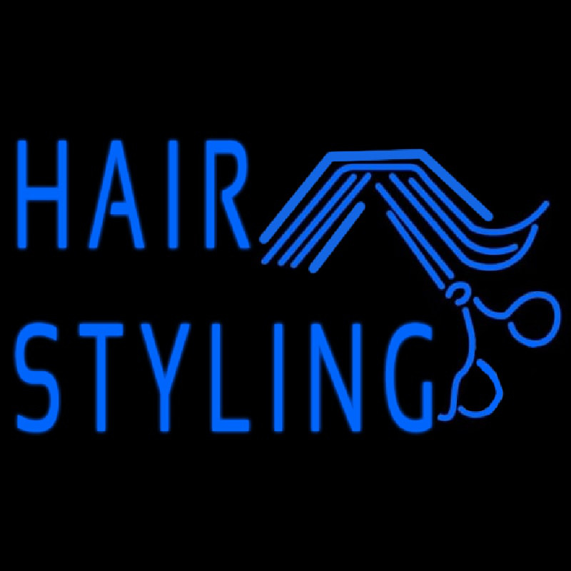 Hair Styling Neon Skilt