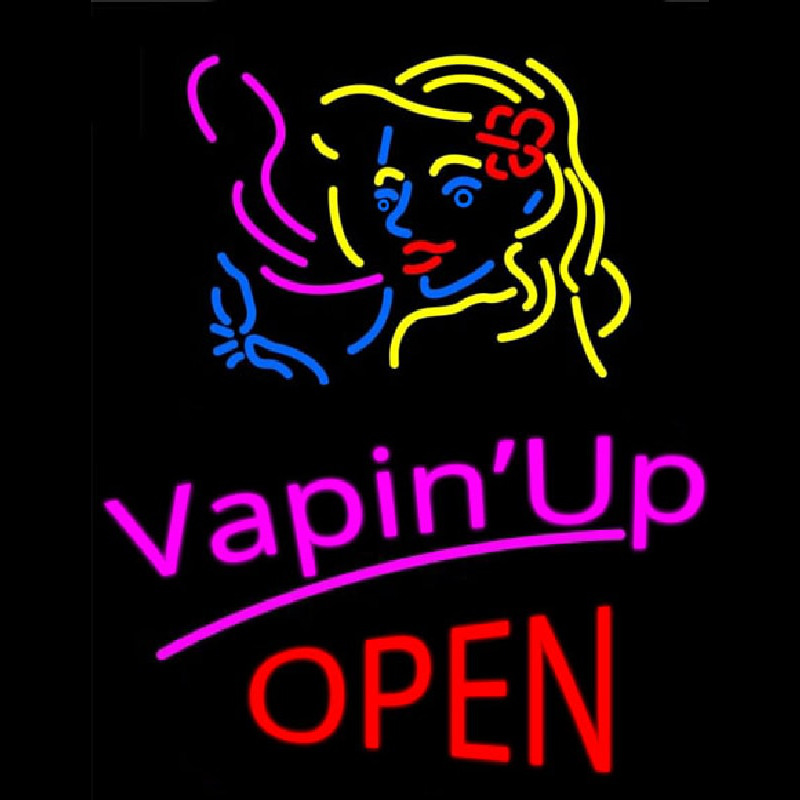 Vapin Up Open Neon Skilt