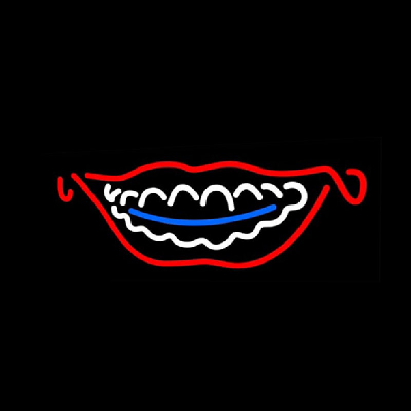 Braces Teeth Neon Skilt