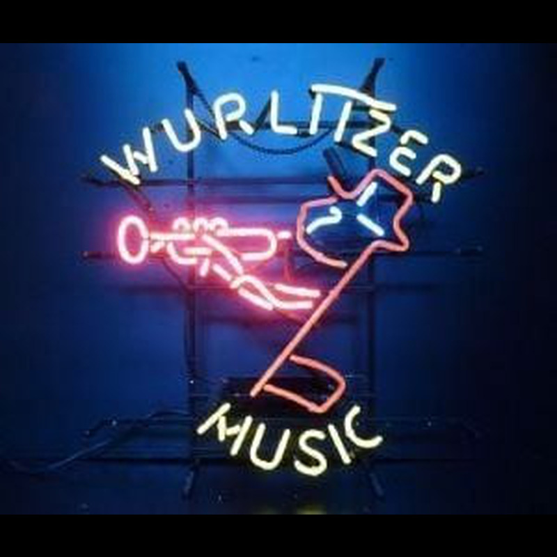 wurlttzer music Neon Skilt