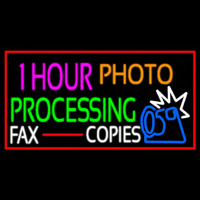 1 Hour Photo Processing Neon Skilt