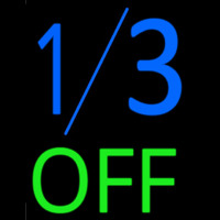 1by3 Off Neon Skilt