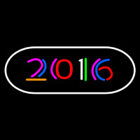 2016 With Border Neon Skilt