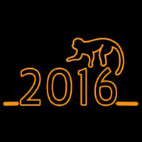 2016 With Monkey Neon Skilt