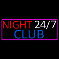 24 7 Night Club Neon Skilt