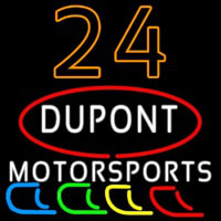 24 Dupont NASCAR Neon Skilt