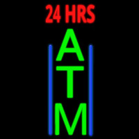 24 Hrs Atm Neon Skilt