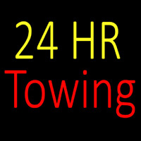 24 Hrs Towing Neon Skilt