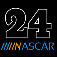 24 NASCAR Neon Skilt