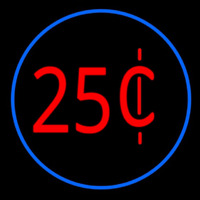 25 Cent Logo Neon Skilt