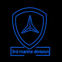 3rd Marine Division Neon Skilt