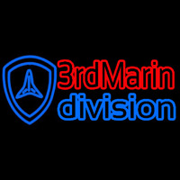 3rd Marine Division Neon Skilt