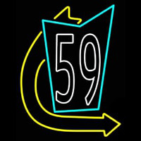 59 Road Neon Skilt