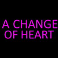 A Change Of Heart Neon Skilt
