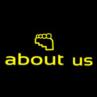 About Us Neon Skilt