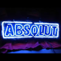 Absolute Vodka Øl Bar Neon Skilt