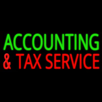 Accounting And Ta  Service Neon Skilt