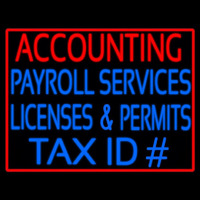 Accounting Payroll Neon Skilt