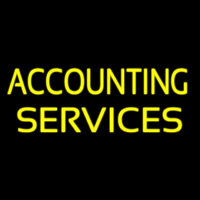 Accounting Service 3 Neon Skilt