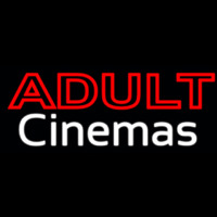 Adult Cinemas Neon Skilt