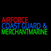 Air Force Coast Guard Merchant Marine Neon Skilt