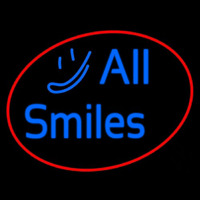 All Smiles Neon Skilt